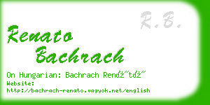 renato bachrach business card